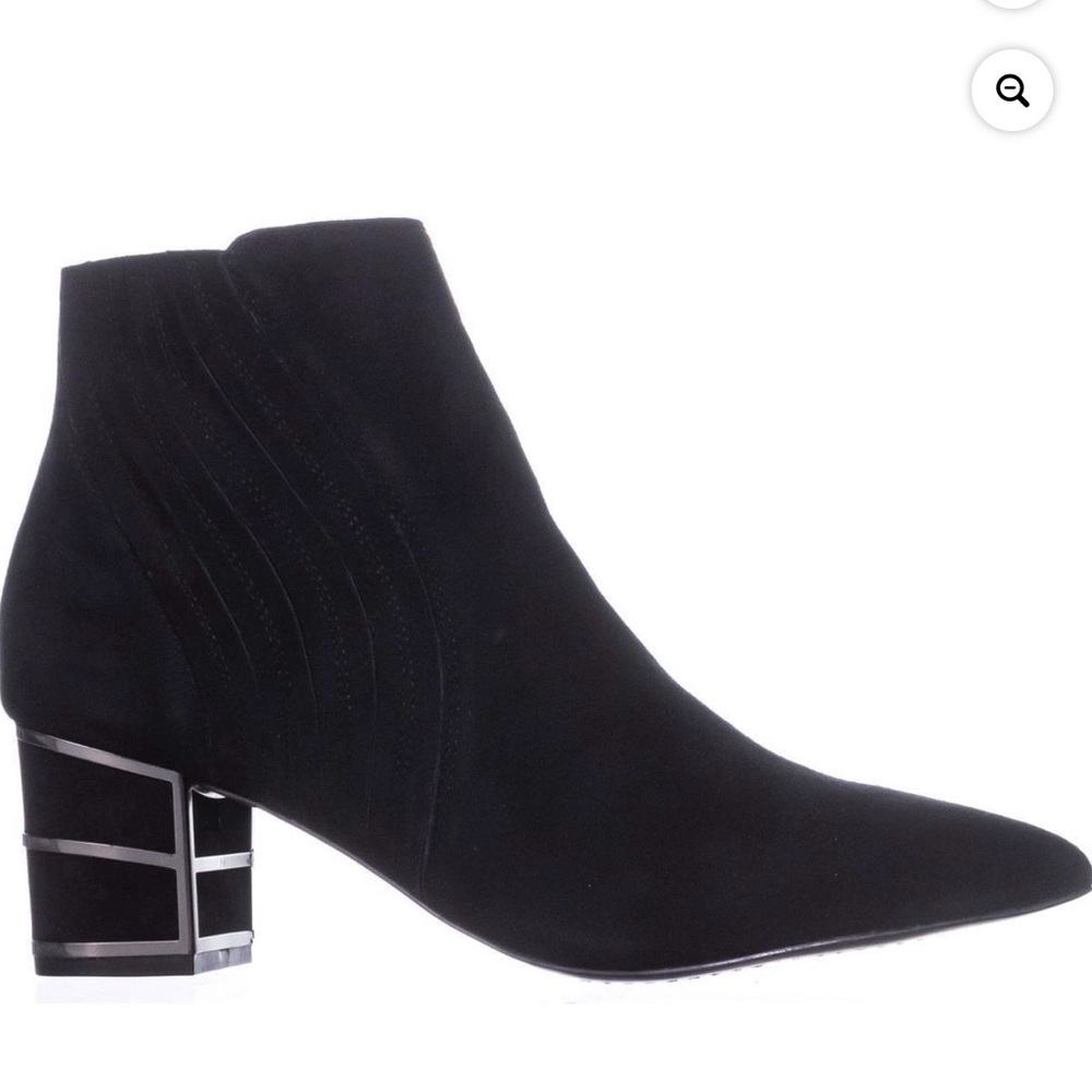 Womens STEVEN Steve Madden Bennett Ankle Booties, Black Suede